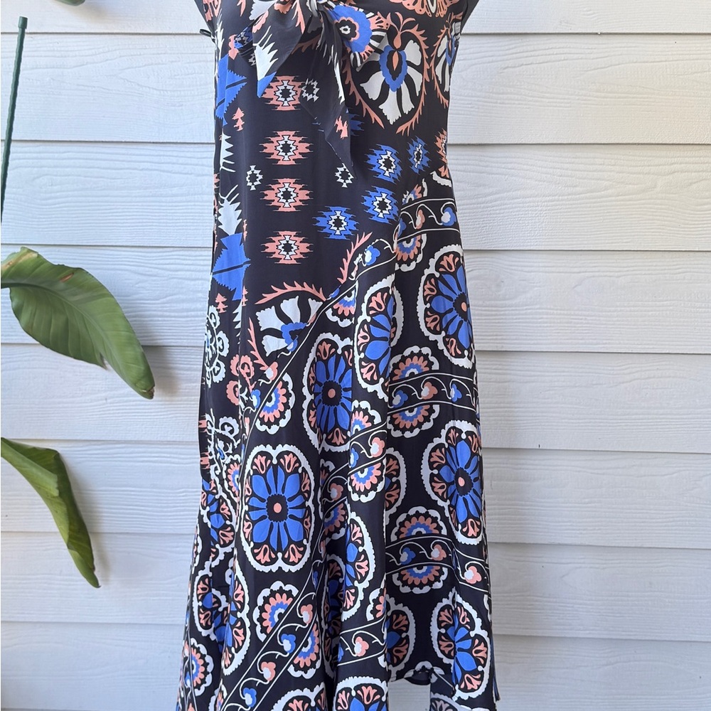 Anthropologie Silk Halter Midi Dress |‎ Size XXS | Boho Elegant - Picture 5 of 10